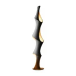 Flame Spiral Sculptural Floor Lamp | Modern Art Lighting