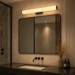 Modern Faux Alabaster LED Wall Light | 100 cm - Image 5