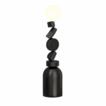 Art Deco Geometric Globe LED Floor Lamp