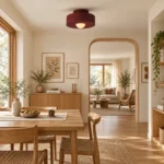 Resin Ceiling Light – Modern Minimalist LED Flush Mount Lamp - Image 5
