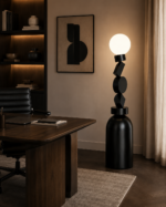 Art Deco Geometric Globe LED Floor Lamp - Image 5