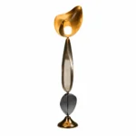 Sculptural Gold LED Floor Lamp | Modern Luxury Lighting