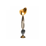 Sculptural Gold LED Floor Lamp | Modern Luxury Lighting