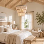 Rustic Boho Wooden Beaded Chandelier for Dining Room and Living Room - Image 4