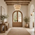 Rustic Boho Wooden Beaded Chandelier for Dining Room and Living Room - Image 5