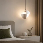 Modern Petal Pendant Light | Frosted Glass LED Ceiling Lighting Fixture - Image 2
