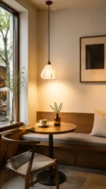 French Vintage Pendant Light | Wooden PLA Petal LED Lighting Fixture - Image 6