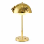 Floral Dome Table Lamp | French Vintage Iron LED Bedside Lighting Fixture