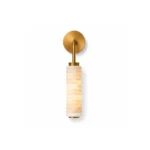 Marble Wall Light | Natural Stone Brass Wall Sconce