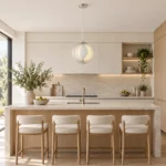 Orbital Ring Pendant Light – Modern Matte Silver Metal LED Ceiling Light - Image 6
