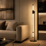 Modern Glass Tube LED Floor Lamp - Image 5