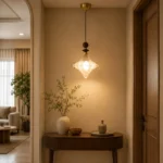 Crystal Walnut Pendant Light | Modern Luxury Glass LED Ceiling Lighting Fixture - Image 2
