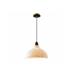 Handmade Fabric Pendant Light | Natural LED Hanging Light