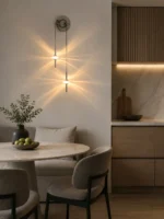 Dual Head LED Wall Light | Starburst Acrylic Sconce - Image 5