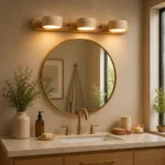 Travertine LED Vanity Light | Wabi-Sabi Bathroom Mirror Lamp - Image 3