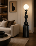 Art Deco Geometric Globe LED Floor Lamp - Image 2