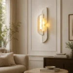 Gypsum Wall Light | Sculptural G9 LED Wall Sconce - Image 2