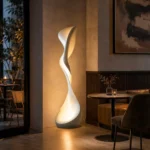 Sculptural Twist Floor Lamp | Modern LED Floor Light - Image 3
