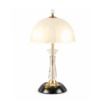 Crystal Table Lamp Brass Design | Modern Glass LED Table Lamp