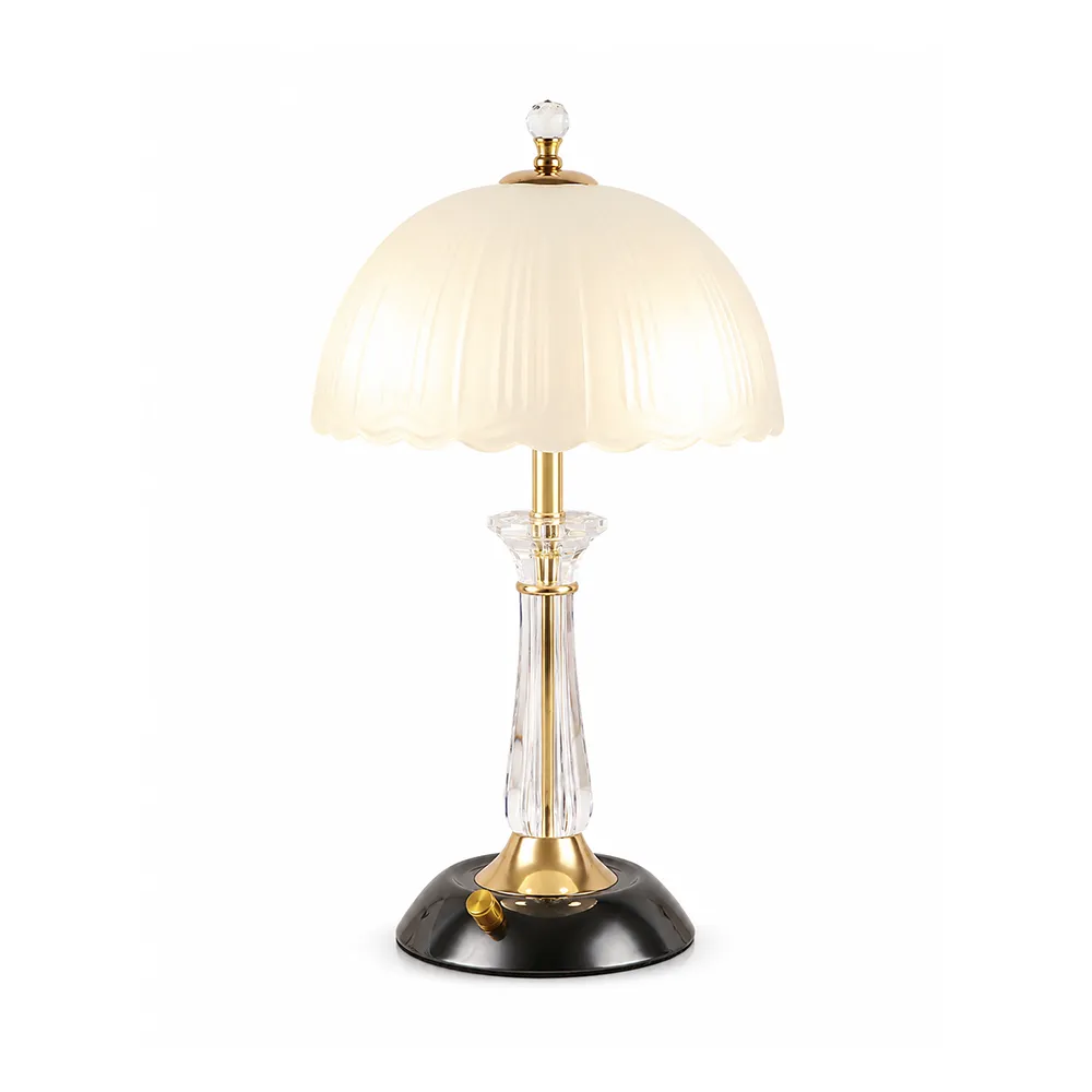 15685659415_11zon Crystal Table Lamp Brass Design | Modern Glass LED Table Lamp - Image 1