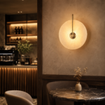 Modern Marble Wall Sconce | Tri-Color LED Stone Wall Light - Image 4