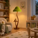 Mushroom Floor Lamp with Side Table | Nordic Lighting - Image 4