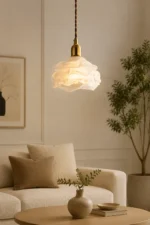 Flower Petal Glass Pendant Light | Modern Elegant Lighting - Image 3