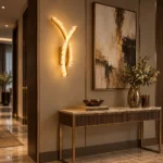 Crystal Wave Wall Light | Luxury Gold LED Sconce - Image 3