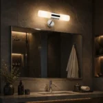 Adjustable LED Vanity Light | Chrome Glass Bathroom Lamp - Image 4