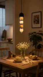 Alabaster Orb Pendant Light | Modern 4-Head LED Ceiling Lighting Fixture - Image 2