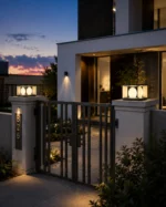 Modern Square Outdoor Pillar Light for Villa Gates and Garden Walls - Image 4