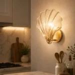 Seashell Glass Outdoor Wall Light | IP64 LED Sconce - Image 5