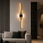 Wave Curve LED Wall Light | Modern Linear Sconce - Image 5