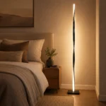 Modern Vertical LED Floor Lamp | Linear Ambient Light - Image 5