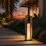 Zephyra Solar Outdoor Frame Lantern for Patio and Garden Lighting - Image 3