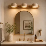 Travertine LED Vanity Light | Wabi-Sabi Bathroom Mirror Lamp - Image 5