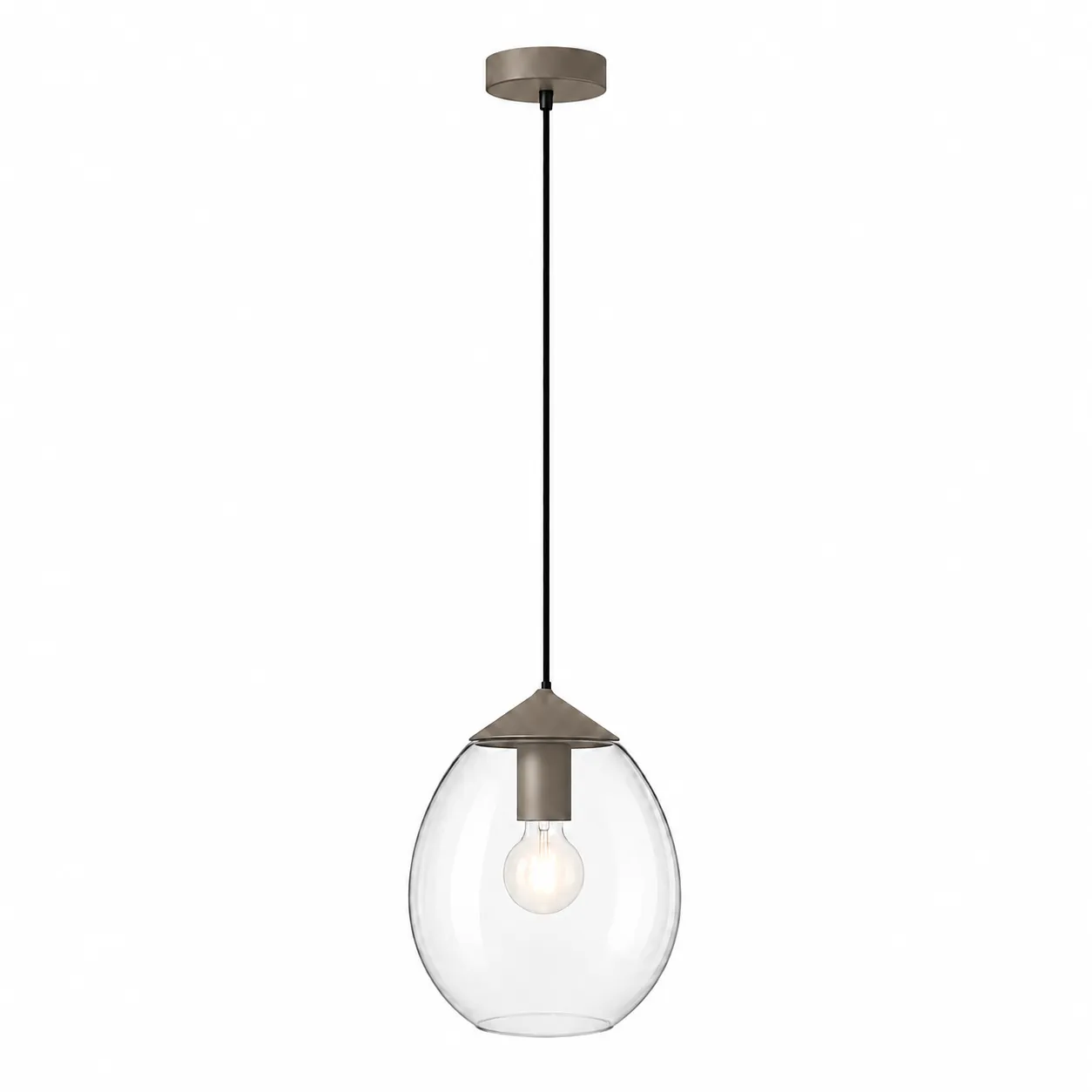 1f817c8b3f8a52ceca881fbc7fbc6e24_11zon Glass Globe Pendant Light | Modern Minimalist LED Ceiling Lighting Fixture - Image 1