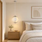 Orbital Ring Pendant Light – Modern Matte Silver Metal LED Ceiling Light - Image 5