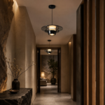 Aurora Halo Pendant Light | Modern Minimalist LED Glass Ceiling Lighting Fixture - Image 4