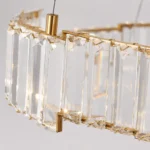 Stella Copper Crystal LED Ring Chandelier for Luxury Interiors - Image 3