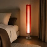 Red Acrylic Floor Lamp | Modern Sculptural LED Light - Image 3
