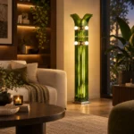 Modern Green Acrylic Floor Lamp | Artistic Lighting - Image 2