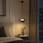 Aurora Halo Pendant Light | Modern Minimalist LED Glass Ceiling Lighting Fixture - Image 3
