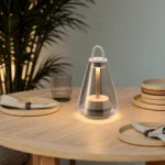 Portable Glass Table Lamp | Modern LED Ambient Bedside & Outdoor Lighting Fixture - Image 5
