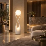 Infinity Sculptural Floor Lamp | Modern Art Lighting - Image 3