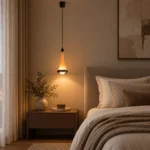 Smart Gesture Pendant Light | Pearl Black LED Minimalist Ceiling Lighting Fixture - Image 4