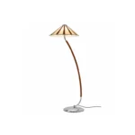 Leather Arc Floor Lamp | Modern LED Ambient Light