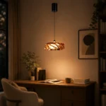Amber Crystal Glass Pendant Light | Modern Luxury LED Ceiling Lighting Fixture - Image 4