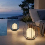 Rechargeable Outdoor Cage Lantern for Patio, Garden and Camping Lighting - Image 3
