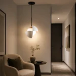 Modern Petal Pendant Light | Frosted Glass LED Ceiling Lighting Fixture - Image 4